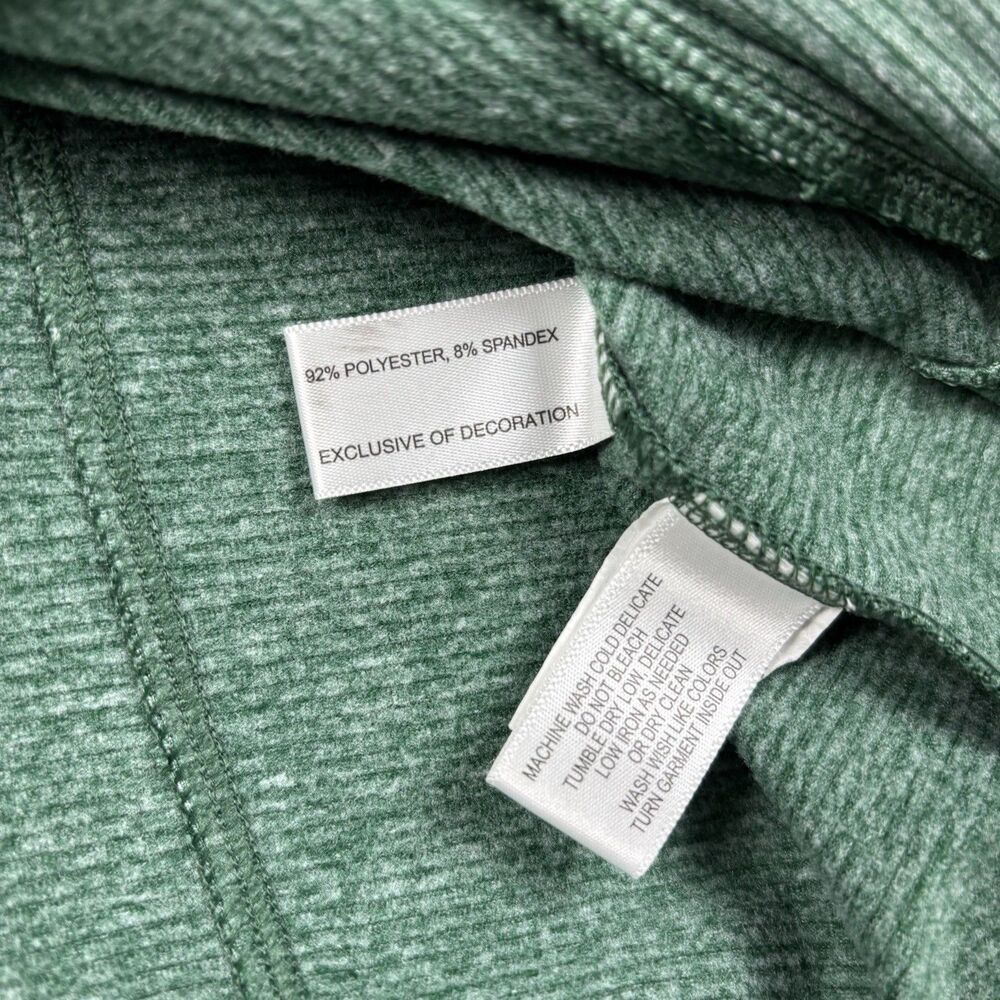 Cutter & Buck Shoreline Women's M 1/4 Zip Pullover Green Heather Athletic Shirt - Picture 7 of 8